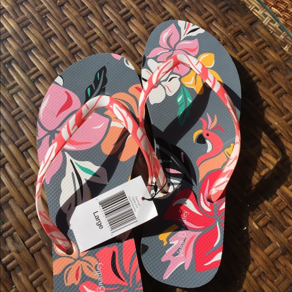 NWT Vera Bradley Tropical flip flops - Picture 5 of 6